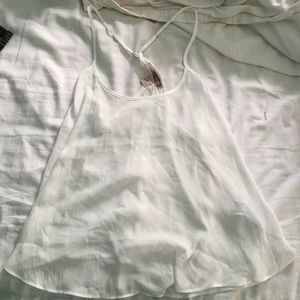BRAND NEW sheer white racerback cami