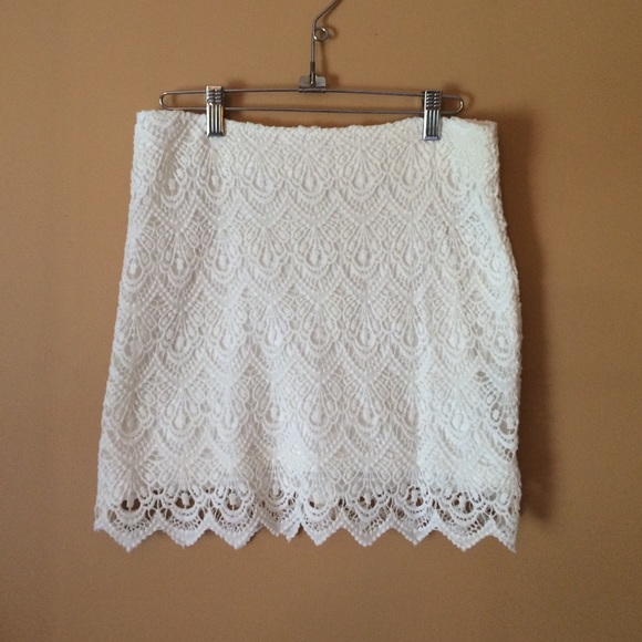 White Lacey skirt