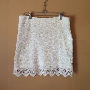White Lacey skirt