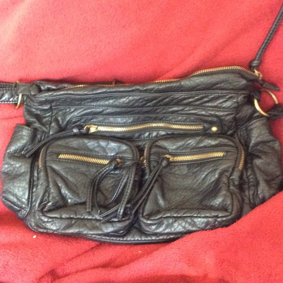 Forever 21 black satchel purse