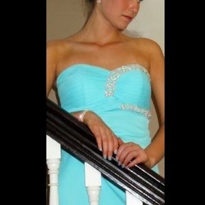 Blue prom dress