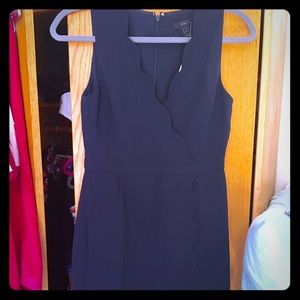🔥MAKE AN OFFER🔥Navy J.Crew scalloped dress
