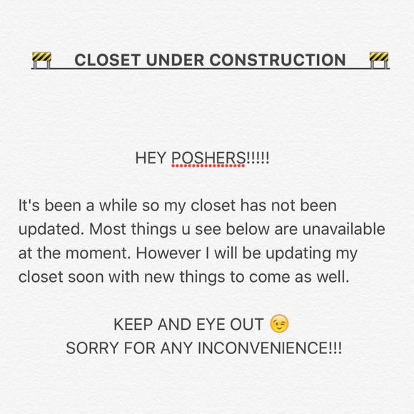 CLOSET UNDER CONSTRUCTION!!!