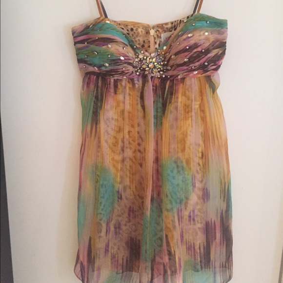 Multicolored one of a kind party dress
