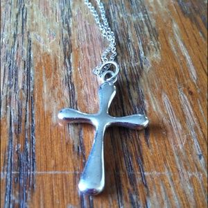 Sterling silver cross necklace