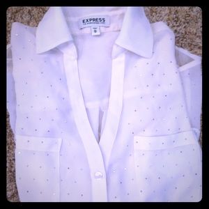 Express rhinestone portofino shirt!