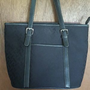 Lowest price!!Talbots Black cloth shoulder bag!!!