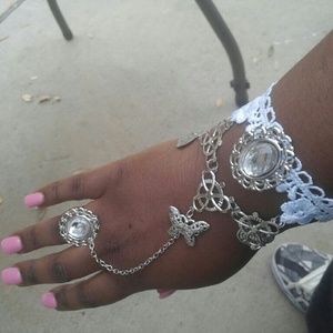 Lace bracelet w/ ring