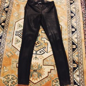 Faux leather leggings
