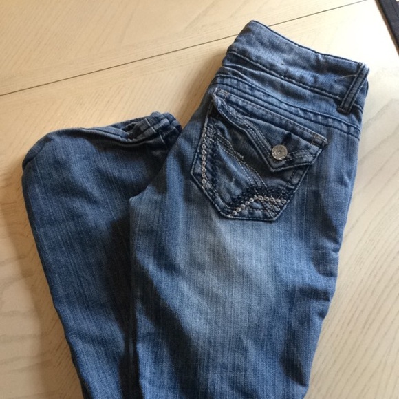 Almost Famous Distress Jeans. Size 0