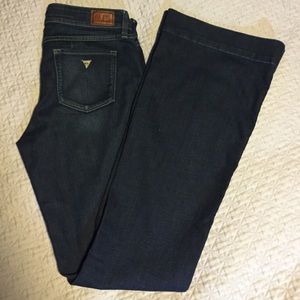 Guess Brittney-Flare Dark Blue Jeans💙 27 Long