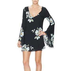 Free People Bell Sleeve Mini Dress