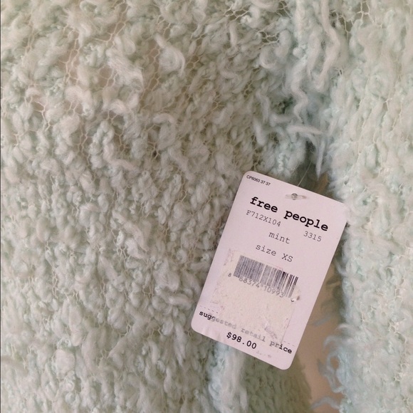 NWT Free People Mint Pullover - Picture 4 of 4