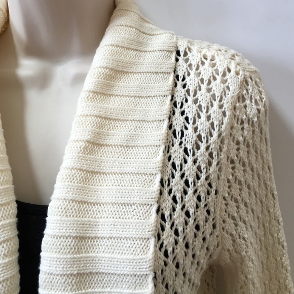 NWT Daisy Fuentes Ivory Cardigan - Picture 2 of 3