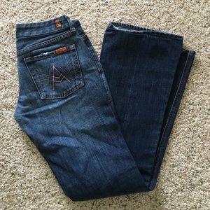 7 for all Mankind Jeans 26 Pink A Pocket Bootcut