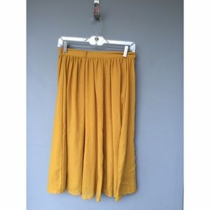 Mustard Midi Skirt