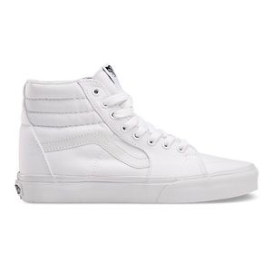 Sk8 White High Top Vans
