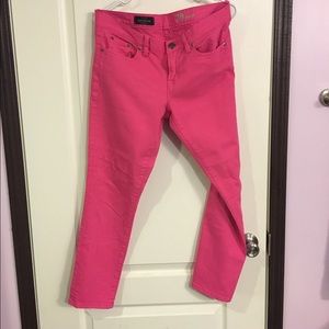 Pink skinny jeans