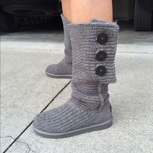 Gray Ugg Cardy Boots