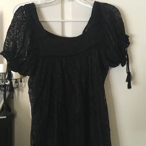 Black lace dress
