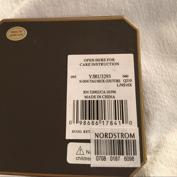 Juicy Couture VINTAGE Heart Dog Tag Couture Necklace - Picture 10 of 11