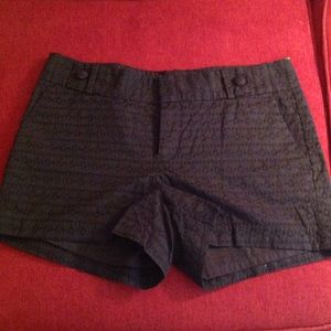 Black Banana Republic Eyelet Shorts, size 6