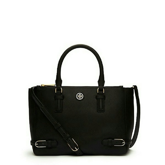 Tory Burch 'Small Robinson' Saffiano Leather Tote - Picture 1 of 4