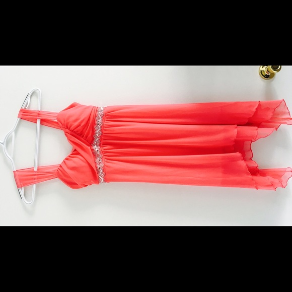 Punch pink short dress