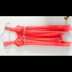 Punch pink short dress