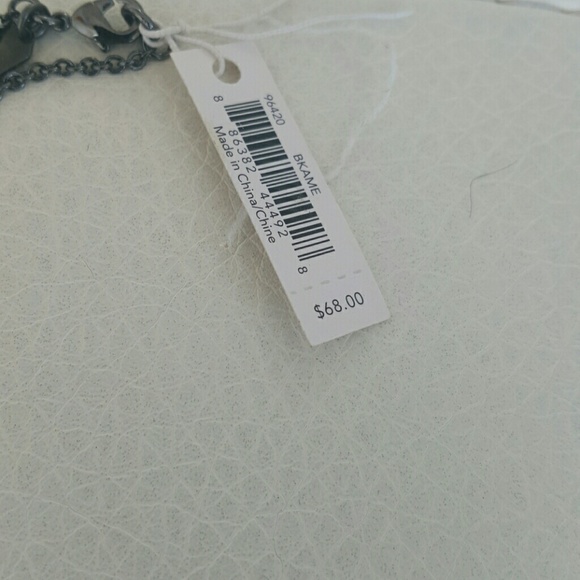 Coach necklace antique silver with purple stones - Picture 3 of 3