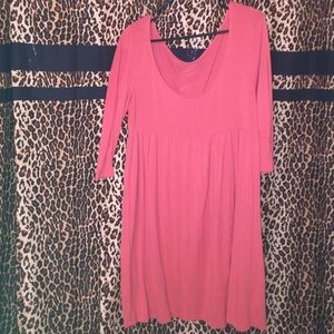 H&M coral baby doll dress