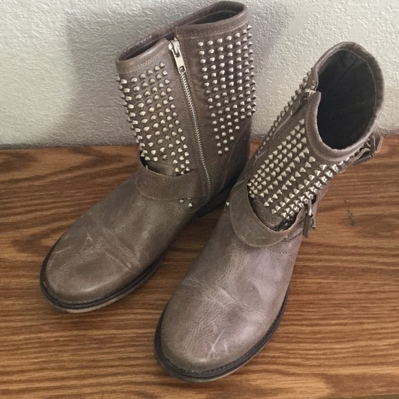 Steve Madden Spiked Combat Boots