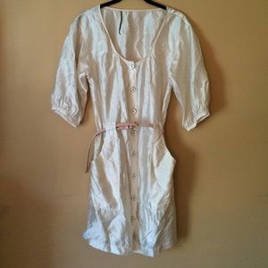 Silk button down kimono-type dress