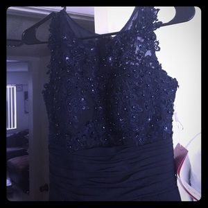 Elegant Navy Blue dress-great for prom or weddings