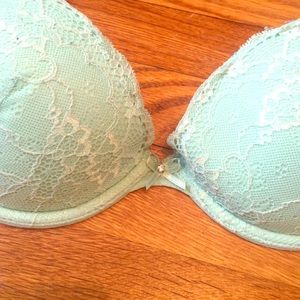 Sea Foam Lace Push Up Bra