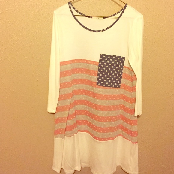 Red White and Blue Tunic