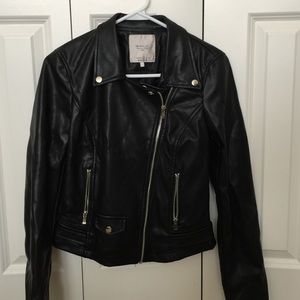 Faux leather jacket