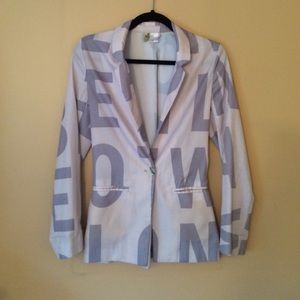 Lettered blazer