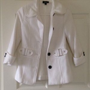Youth white winter coat