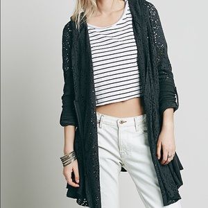 Free People doily sweater cardigan