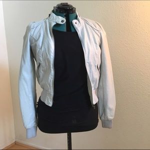 Faux Leather Jacket.