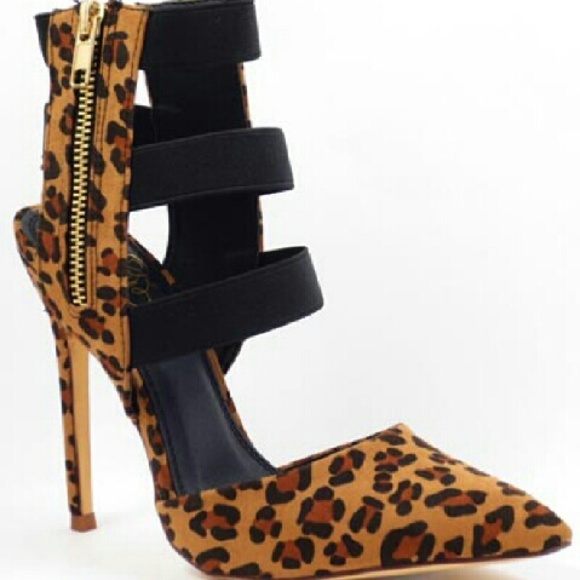 Miss L Shoes - 42 Knight Leopard Heels