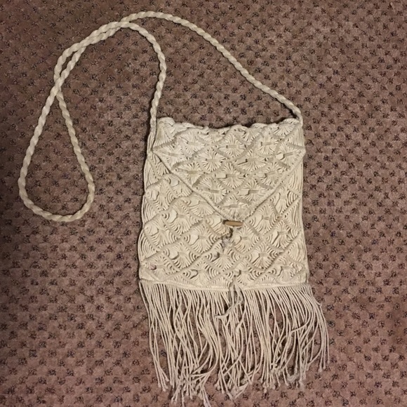 American Eagle macrame bag
