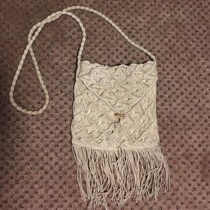 American Eagle macrame bag