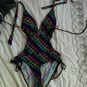 Super flattering punk bathing suit