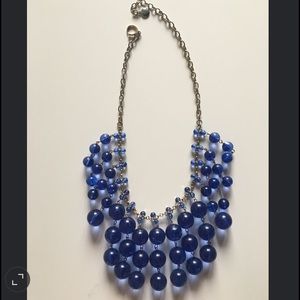 J. Crew cobalt statement necklace