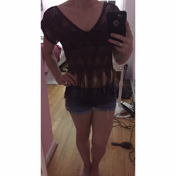 Fringe Crop Top - Picture 2 of 2