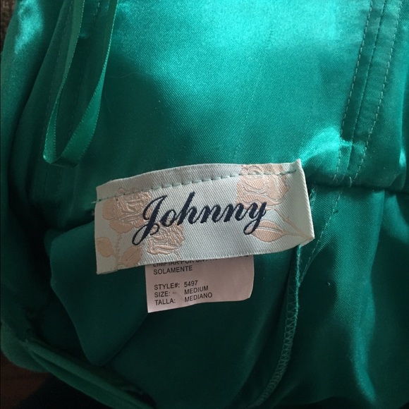 NWOT Gorgeous Teal Jeweled Prom Dress - Picture 2 of 4