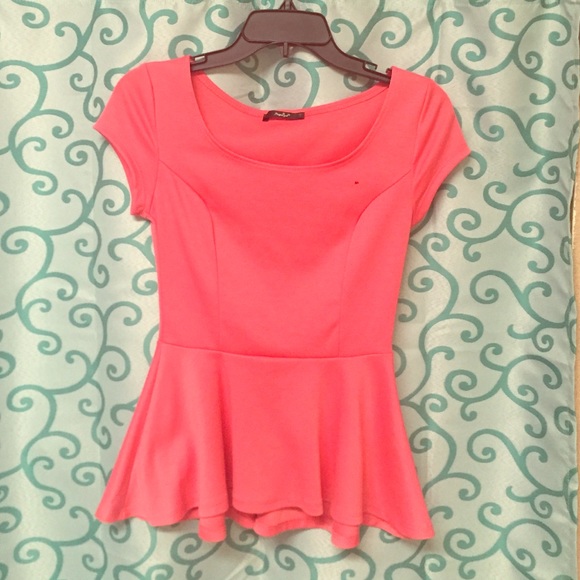 Pink Peplum Top