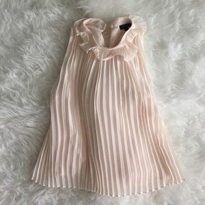 Topshop Blush Pink Pleated blouse